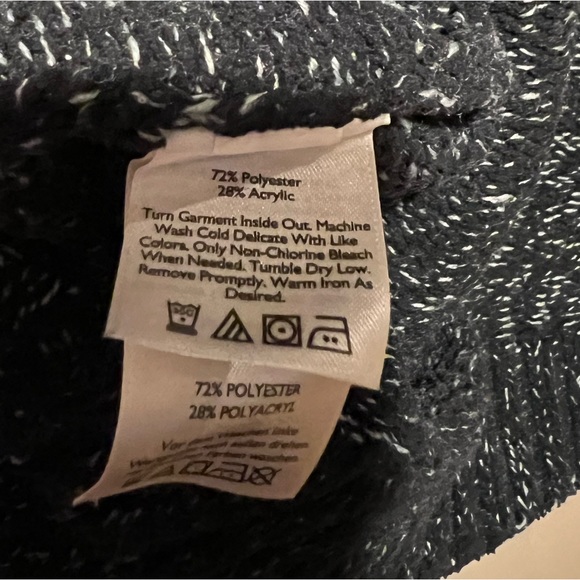 Eddie Bauer S Black Heather Knit Cardi Sweater - Picture 9 of 11